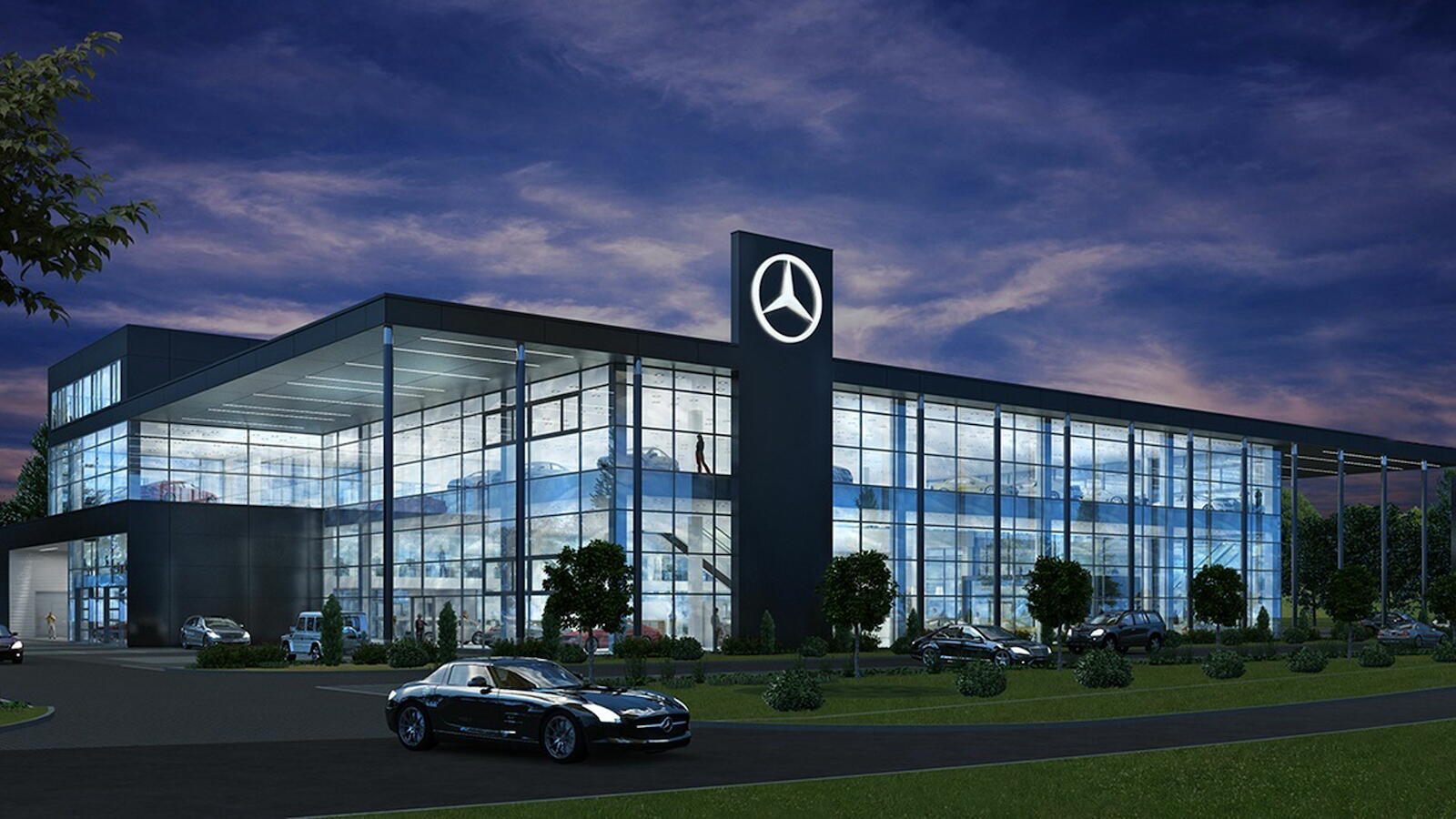 Mercedes Benz branch in Wroclaw, Poland