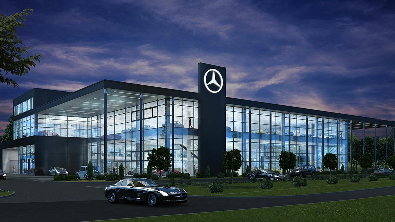 Mercedes Benz Niederlassung in Breslau, Polen