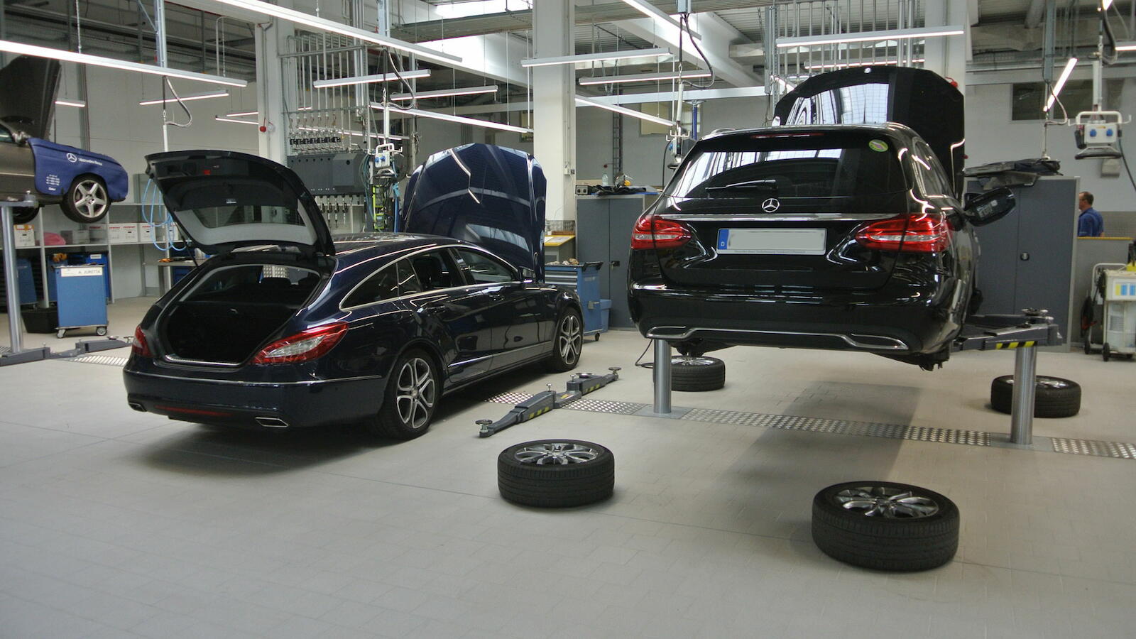 Mercedes Benz foretagenet i Frankfurt, Tyskland 